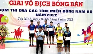 Đồng Nai giành hạng nhất toàn đoàn giải vô địch Bóng bàn cụm thi đua các tỉnh miền Đông Nam bộ năm 2022