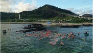Gần 250 VĐV tham gia Giải bơi vượt biển Lý Sơn