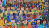 Hơn 400 tác phẩm được trưng bày tại Triển lãm Tranh thiếu nhi Toàn quốc 2023