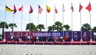 Đoàn Thể thao Người khuyết tật Việt Nam tham dự lễ Thượng cờ ASEAN PARA Games 12