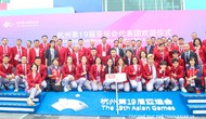 Lễ thượng cờ Đoàn Thể thao Việt Nam tại ASIAD 19
