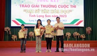 Tổng kết và trao giải Cuộc thi “Đại sứ Văn hóa đọc” tỉnh Lạng Sơn năm 2023