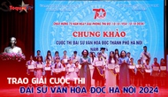 Trao giải cuộc thi Đại sử Văn hóa đọc Hà Nội 2024 