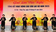 Điều chỉnh thời gian tổ chức Tập huấn nghiệp vụ tổ chức hoạt động Câu lạc bộ văn nghệ quần chúng