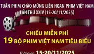 19 bộ phim đang được chiếu miễn phí tại Trung tâm Chiếu phim Quốc gia (87 Láng Hạ)