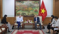 Thứ trưởng Thường trực Bộ VHTTDL Lê Hải Bình tiếp và làm việc với Đại sứ Việt Nam tại Vương quốc Bỉ, Trưởng Phái đoàn Việt Nam bên cạnh Liên minh châu Âu Nguyễn Văn Thảo