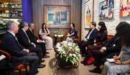 Phu nhân Tổng Bí thư Tô Lâm và Phó Chủ tịch Quỹ Heydar Aliyev thăm Bảo tàng Mỹ thuật Việt Nam 