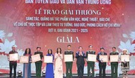 Trao giải thưởng văn học, nghệ thuật, báo chí về chủ đề học tập và làm theo Bác Hồ