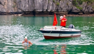Đỗ Kim Phúc cùng Ánh Viên lập kỷ lục bơi kéo thuyền tâng bóng dài nhất Việt Nam