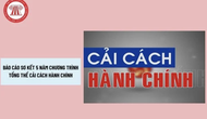 Kế hoạch Sơ kết 05 năm thực hiện Chương trình tổng thể cải cách hành chính nhà nước của Bộ VHTTDL