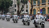 Hà Nội: Trình diễn nghiệp vụ, diễu hành phương tiện của Bộ Công an tại hồ Hoàn Kiếm