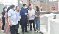 Tổ công tác kiểm tra, chấm điểm sơ bộ thi công các gian hàng Triển lãm thành tựu Đất nước 80 năm Quốc khánh