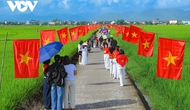 Điện Biên: Rực rỡ “con đường cờ Tổ quốc” giữa cánh đồng Mường Thanh chào mừng Quốc khánh 2/9