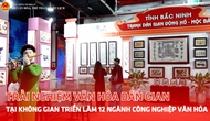 Trải nghiệm văn hóa dân gian tại không gian triển lãm 12 ngành Công nghiệp văn hóa