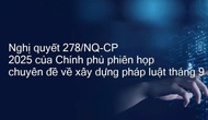 Triển khai thực hiện Nghị quyết số 278/NQ-CP ngày 13/9/2025 của Chính phủ