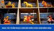 2026 tác phẩm ngựa sơn mài đón chào năm Bính Ngọ