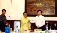 Đón tiếp đoàn Bộ Thông tin- Văn hóa Lào