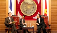 Bộ trưởng Hoàng Tuấn Anh tiếp Tân Đại sứ Pháp tại Việt Nam