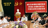 Đoàn công tác Bộ VHTTDL làm việc tại huyện Tân Sơn – Phú Thọ