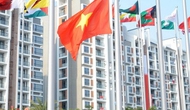 Lễ thượng cờ của đoàn thể thao Việt Nam tại ASIAD 16