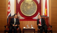 Bộ trưởng Hoàng Tuấn Anh tiếp Tân Đại sứ Đặc mệnh toàn quyền nước CHDCND Triều Tiên