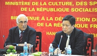 Thứ trưởng Hồ Anh Tuấn làm việc với đoàn Cựu Thị trưởng Pháp