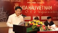 Kết luận của Thứ trưởng Hồ Anh Tuấn tại cuộc họp BCĐ cuộc thi Hoa hậu Việt Nam 2012