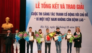 Trao giải cuộc thi sáng tác tranh cổ động với chủ đề “Vì một Việt Nam không còn bệnh Lao”
