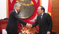Bộ trưởng Hoàng Tuấn Anh tiếp Hiệu trưởng Trường ĐH Taekyeung Hàn Quốc và Chủ tịch Quỹ giao lưu Quốc tế Nhật Bản