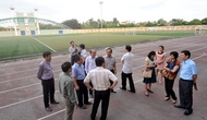 Thứ trưởng Lê Khánh Hải tới thăm các cơ sở thể thao tại Hà Nội
