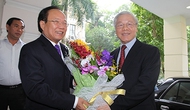 Hình ảnh chuyến thăm và làm việc của Tổng Bí thư Nguyễn Phú Trọng tại Bộ VHTTDL