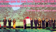 Lễ đón Bằng UNESCO ghi danh Quần thể danh thắng Tràng An là di sản văn hóa và thiên nhiên thế giới