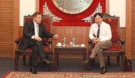 Thứ trưởng Vương Duy Biên tiếp Đại sứ đặc mệnh toàn quyền Ukraina tại Việt Nam