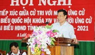 Bộ trưởng Nguyễn Ngọc Thiện tiếp xúc cử tri tại huyện A Lưới