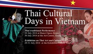 Phối hợp tổ chức “Những ngày Văn hóa Thái Lan tại Việt Nam 2016”