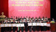 Phê duyệt Kế hoạch tổ chức Lễ trao tặng Giải thưởng Hồ Chí Minh, Giải thưởng Nhà nước về văn học, nghệ thuật năm 2016