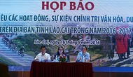 Lào Cai: Giới thiệu các hoạt động, sự kiện chính trị văn hóa, du lịch năm 2016-2017