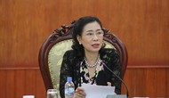Thứ trưởng Đặng Thị Bích Liên làm việc với Bảo tàng Lịch sử quốc gia Việt Nam