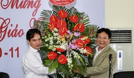 Thứ trưởng Bộ VHTTDL Vương Duy Biên dự lễ kỷ niệm Ngày Nhà giáo Việt Nam tại Trường Đại học Mỹ thuật Việt Nam