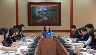 Thứ trưởng Đặng Thị Bích Liên làm việc với Bảo tàng Hồ Chí Minh