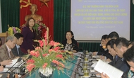 Thứ trưởng Đặng Thị Bích Liên làm việc với Bảo tàng Văn hóa các dân tộc Việt Nam