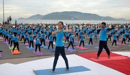 1000 người tham gia trình diễn Yoga tại Làng Văn hóa - Du lịch các dân tộc Việt Nam