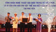 Đón bằng UNESCO công nhận “Nghệ thuật Bài chòi” tại Phú Yên