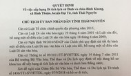 Thái Nguyên: Xếp hạng Di tích lịch sử cấp tỉnh Đình và Chùa Bình Khang