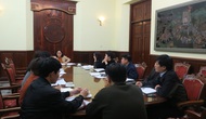 Thứ trưởng Trịnh Thị Thủy làm việc với Cục Văn hóa cơ sở về triển khai công tác năm 2018