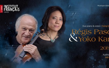 Đêm nhạc song tấu violon và piano của hai nghệ sĩ tài năng người Pháp và người Nhật