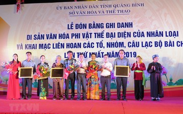 Quảng Bình: Đón bằng UNESCO ghi danh Nghệ thuật Bài Chòi