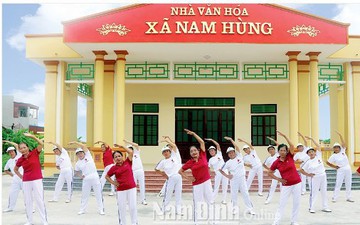 Kết quả ghi nhận sau 9 năm thực hiện tiêu chí văn hóa trong xây dựng nông thôn mới tại Nam Định