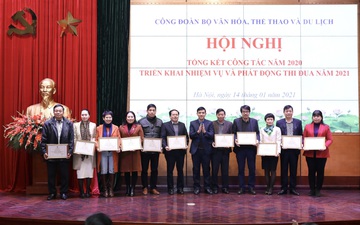 Công đoàn Bộ Văn hóa, Thể thao và Du lịch đạt được nhiều kết quả đáng ghi nhận trong năm 2020