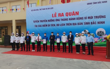 Lễ ra quân tuyên truyền hưởng ứng Tháng hành động vì môi trường tại các điểm di tích, du lịch trên địa bàn tỉnh Bắc Ninh